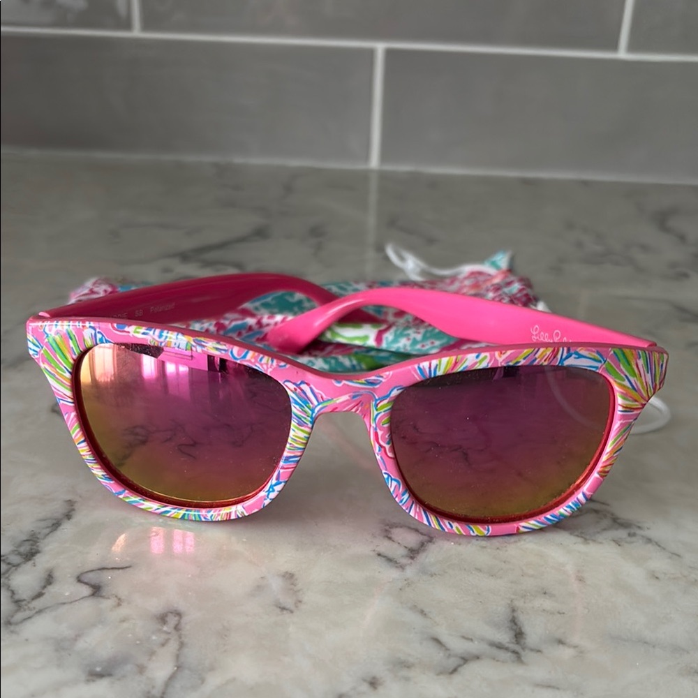 Lilly Pulitzer Pink Multicolor Sunglasses